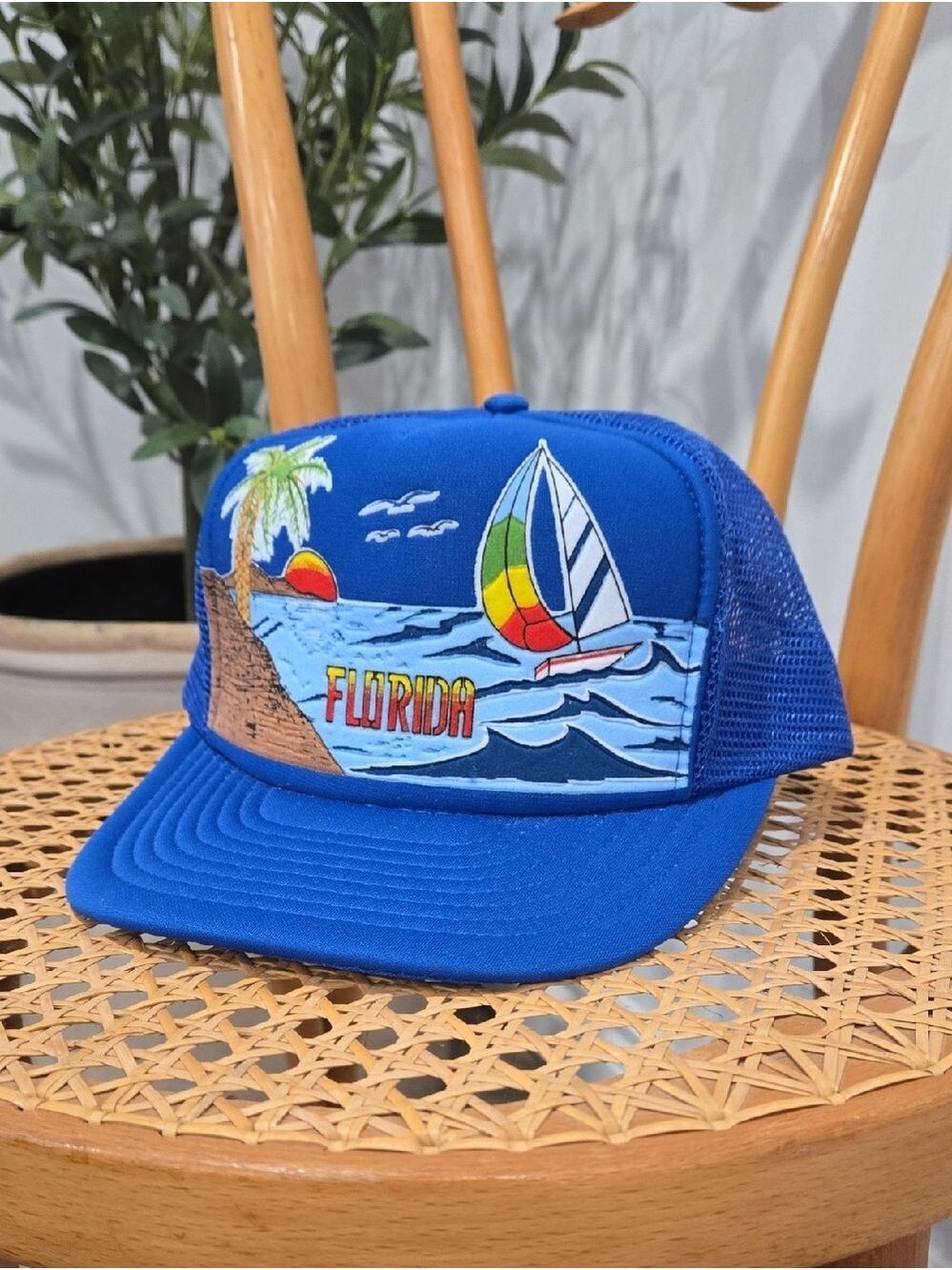 Vintage 80's Florida Snap Back Trucker Hat
